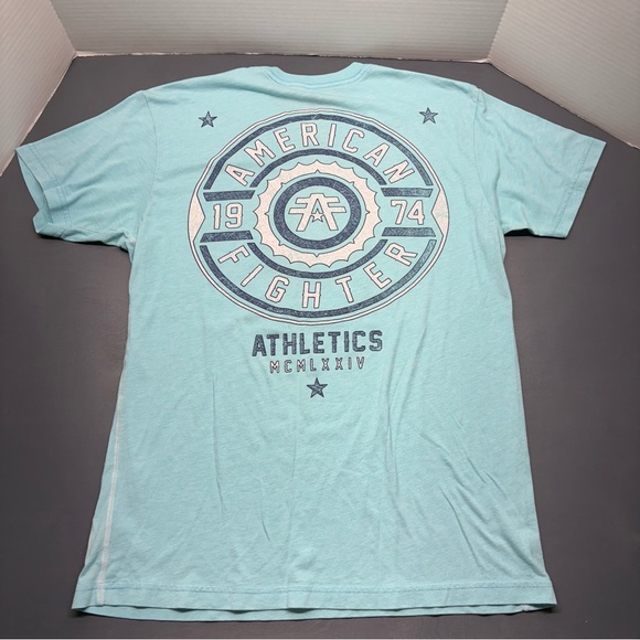 American Fighter Buckle 1974 Light Blue Training Division Premium  Sz XL - Picture 4 of 9